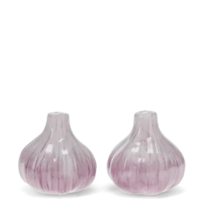 Ceramic Garlic Salt & Pepper Shakers – photo 2