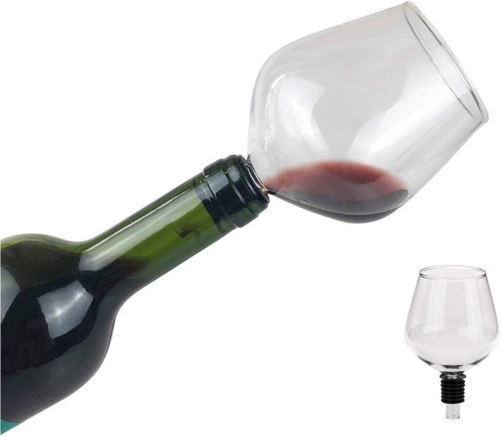 Wine Glass Bottle Topper